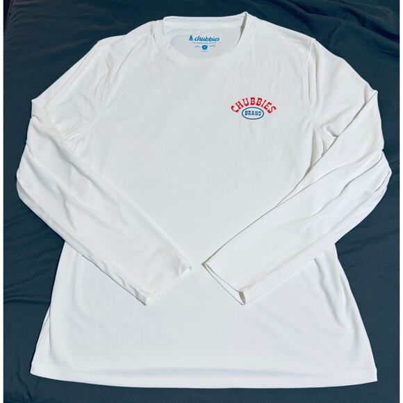 NWT Chubbies Small OR Medium Men’s Rashguard The Ride Wave Long Sleeve Shirt - Picture 2 of 9